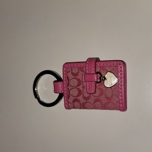 Coach hangtag key ring photo wallet